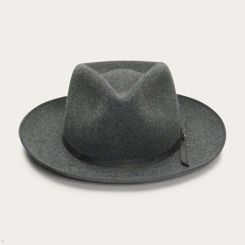 Grey Stetson The Ultralight Stratoliner Women's Fedoras | UK 86LUXCOMK