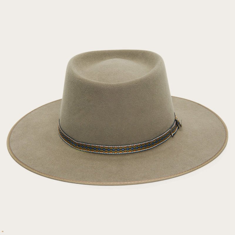 Grey Stetson Yancy Men's Outdoor Hats | UK 07EKPACXD