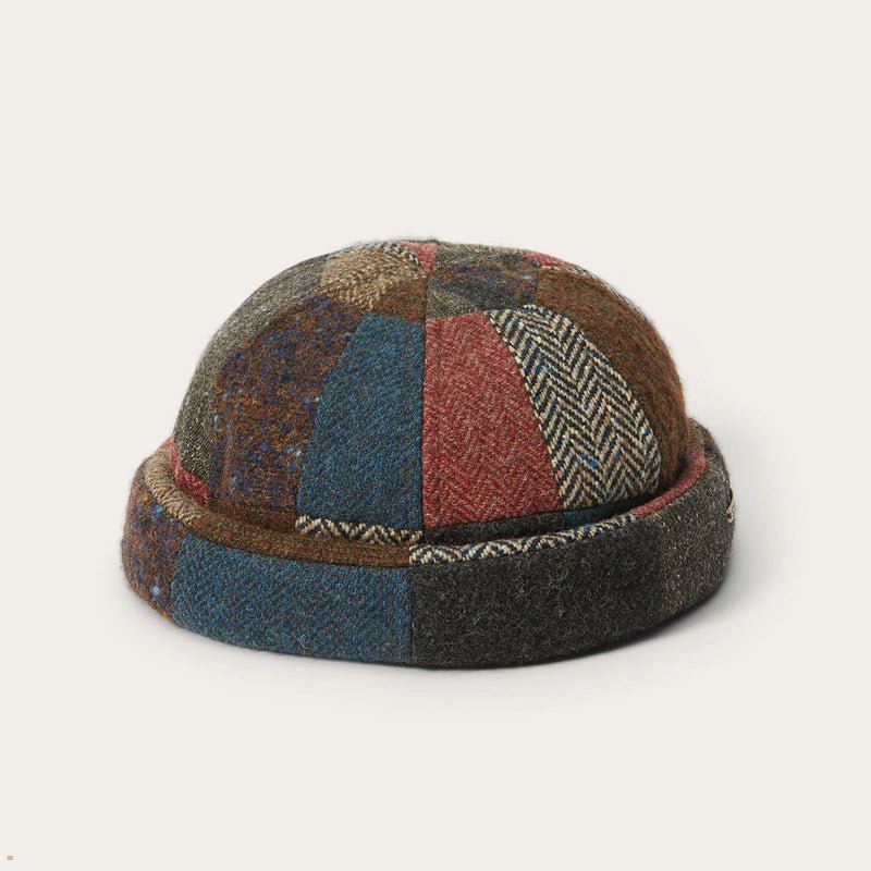 Multicolor Stetson Docker Patchwork Men's Outdoor Hats | UK 61YNIOHCW