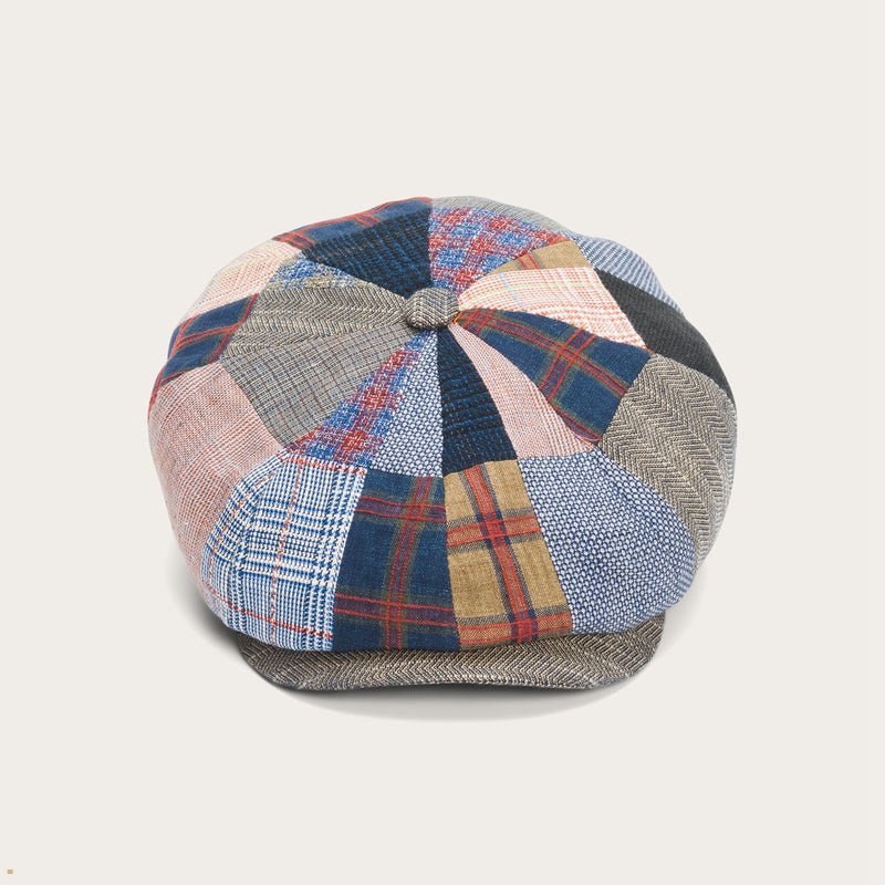 Multicolor Stetson Texas Patchwork Hatteras Women's Outdoor Hats | UK 43JOQGTMW