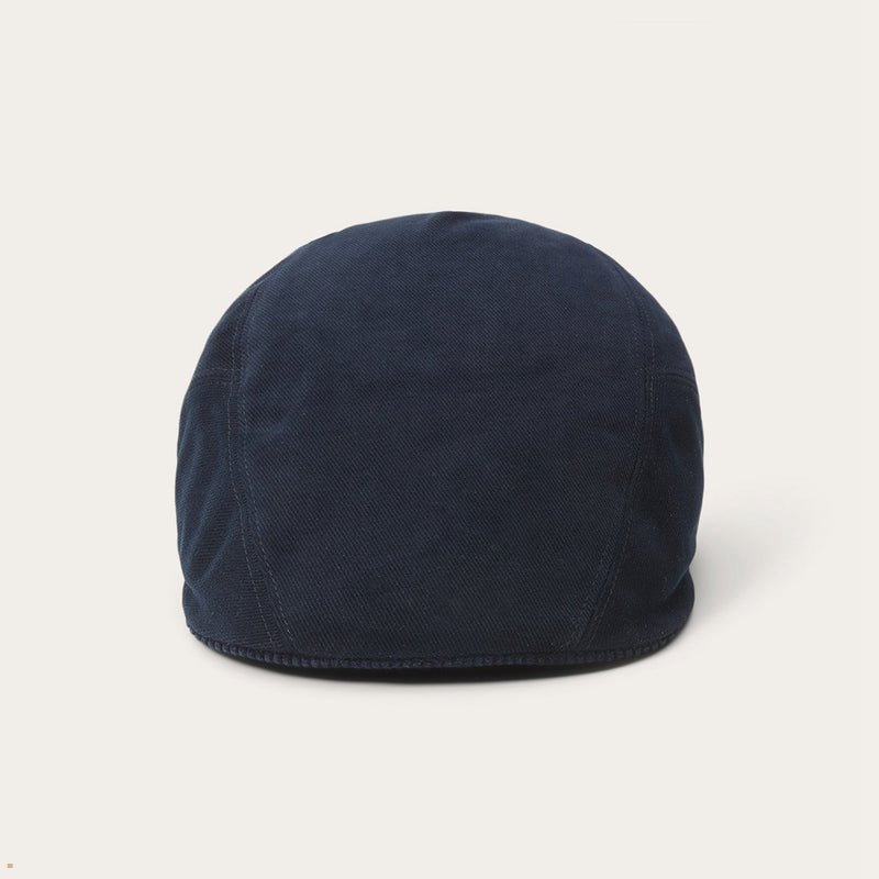 Navy Stetson Soft Cotton Ivy Men's Caps | UK 76UGJYCND