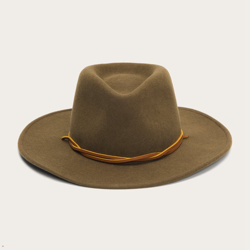 Olive Stetson Clapton Men's Outdoor Hats | UK 98RLIFBEC