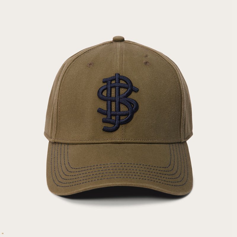 Olive Stetson Cotton Jbs Baseball Men's Caps | UK 49KRSTNCH