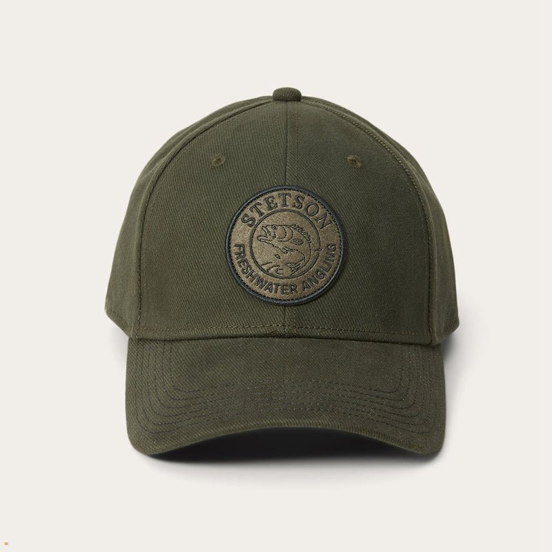 Olive Stetson Freshwater Angling Baseball Women's Caps | UK 72FHKPRQJ