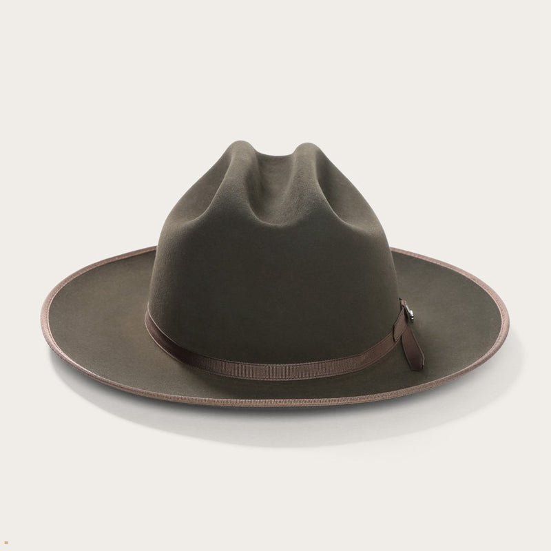 Olive Stetson Open Road Royal Deluxe Men's Western Hats | UK 54VHSGWFC