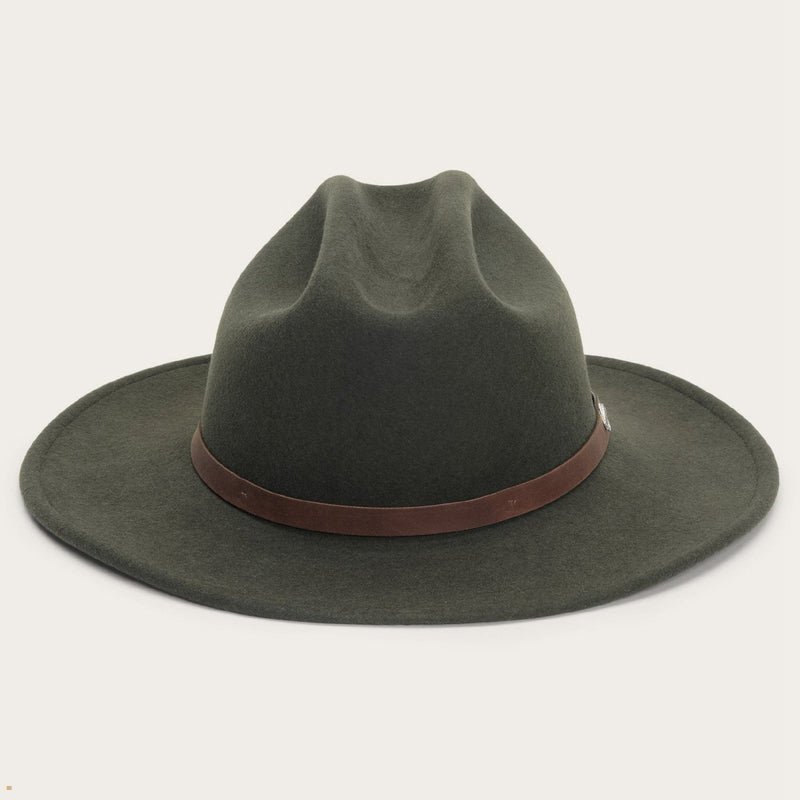 Olive Stetson The Route 66 Men's Outdoor Hats | UK 65OUJHFPK