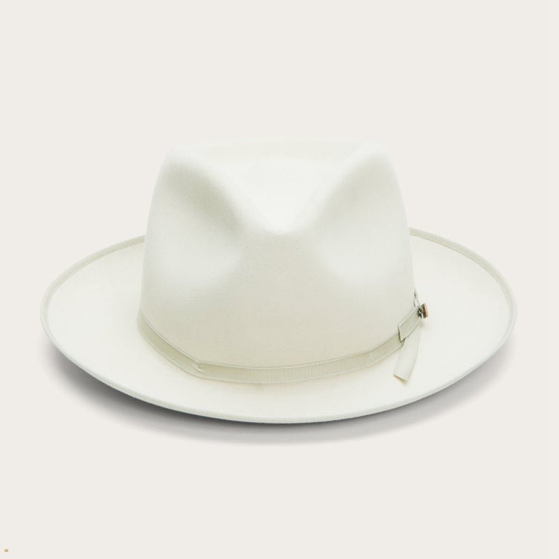 White Stetson Pure Stratoliner Men's Fedoras | UK 94GLBTAJZ